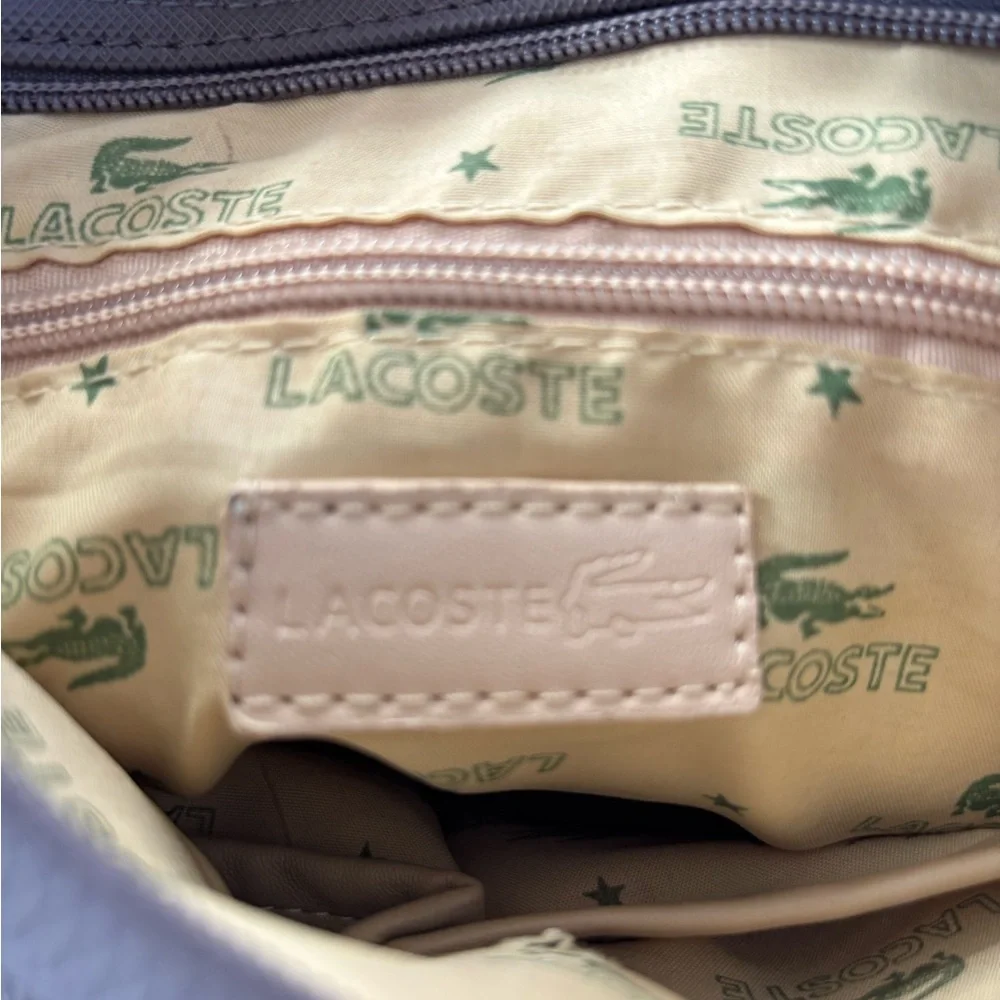 Lacoste Gray Messenger Bag Sleek Modern‎ Design